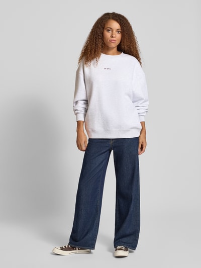 OH APRIL Oversized Sweatshirt mit Rundhalsausschnitt 'Magic' Hellgrau Melange 1
