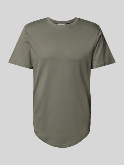 Only & Sons T-shirt met labeldetail, model 'MATT' Donkergrijs - 2