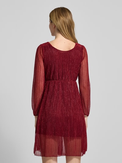 ZABAIONE Minikleid mit V-Ausschnitt Bordeaux 5