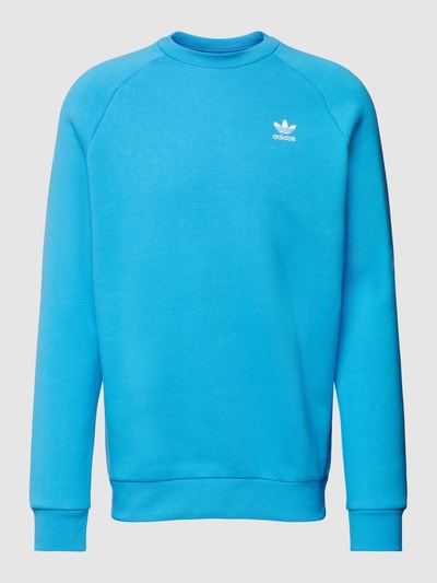 adidas Originals Sweatshirt mit Label-Stitching Modell 'ESSENTIAL' Blau 2