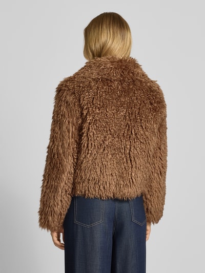 STAND STUDIO Jacke aus Teddyfell mit Reißverschluss Hellbraun 5
