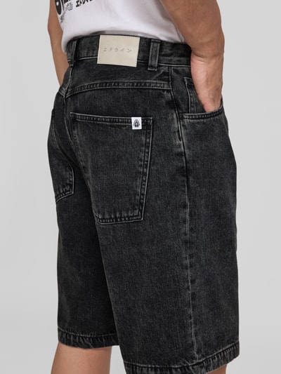 Edwin Flared Jeansshorts im 5-Pocket-Design Modell 'WORKER' Black 3