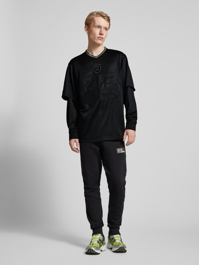 Balr. Relaxed Fit Sweatshirt mit Label-Stitching Black 1