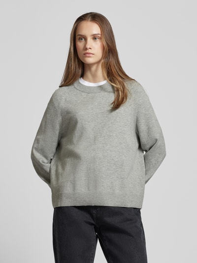 Marc O'Polo Denim Strickpullover mit Rundhalsausschnitt Hellgrau 4