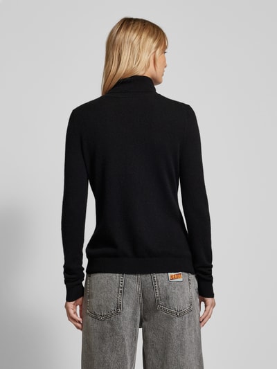 Christian Berg Woman Rollkragenpullover mit gerippten Abschlüssen Black 5