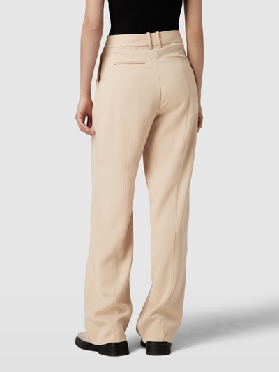 Calvin Klein Womenswear Spodnie z zakładkami w pasie i wpuszczanymi kieszeniami w stylu francuskim Beżowy 5