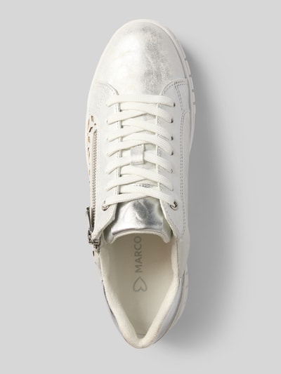 Marco Tozzi Sneakersy z wiązaniem i zapięciem na zamek błyskawiczny Srebrny 3