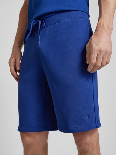 CHAMPION Regular Fit Sweatshorts mit Logo-Stitching Blau 3