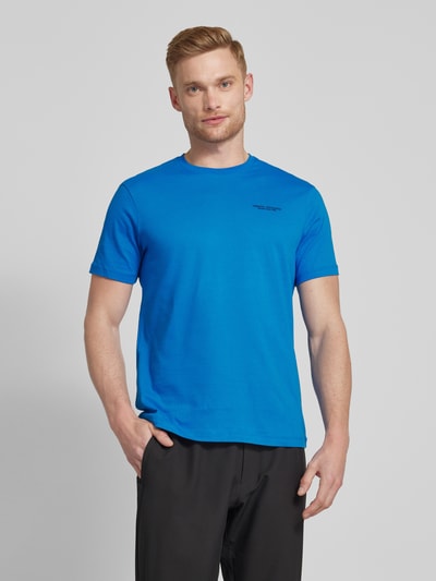 ARMANI EXCHANGE T-shirt met labelprint Koningsblauw - 4