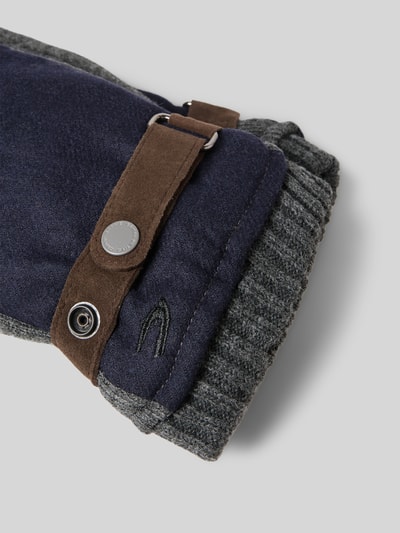 camel active Handschuhe mit Label-Stitching Marine 2
