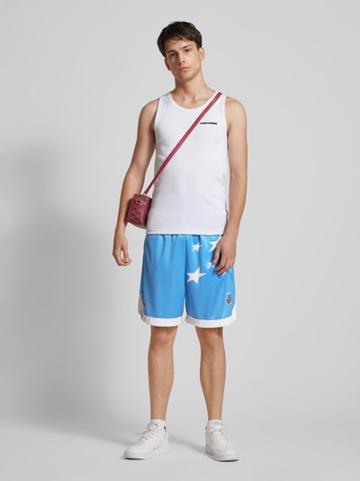 Low Lights Studios Sweatshorts mit Label-Details Modell 'ALLSTARS' Hellblau 1