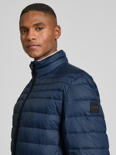 BOSS Orange Slim Fit Steppjacke mit Stehkragen Modell 'ODEN2' Marine 3