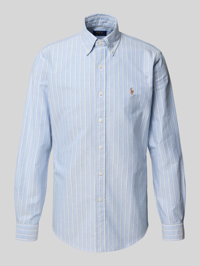 Polo Ralph Lauren Custom Fit Freizeithemd mit Button-Down-Kragen Blau 2
