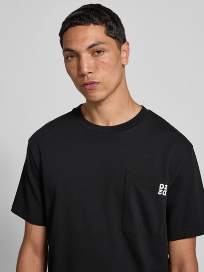 Dsquared2 Regular Fit T-Shirt mit Brusttasche Black 3
