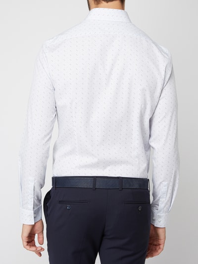 CK Calvin Klein Slim Fit Business-Hemd mit New Kent Kragen Bleu 4