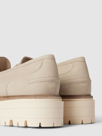 Tamaris Penny-Loafer mit Plateausohle Sand 3