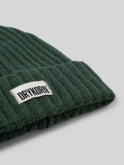 Drykorn Muts met labelpatch, model 'EANI' Groen - 2