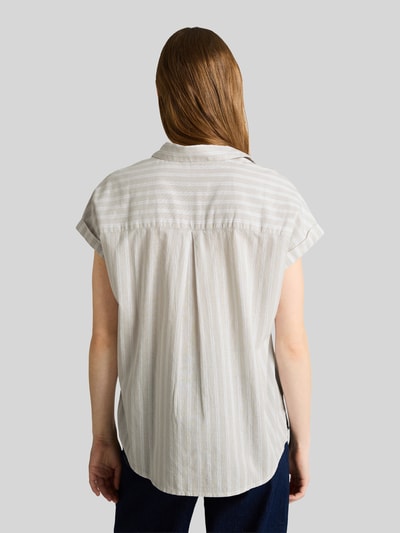Tom Tailor Denim Relaxed Fit Bluse aus reiner Baumwolle Beige 5