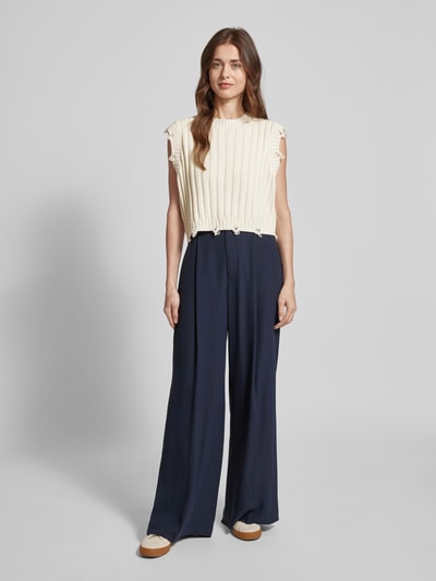 Vero Moda Spencer met V-hals, model 'DANNA' Ecru - 1