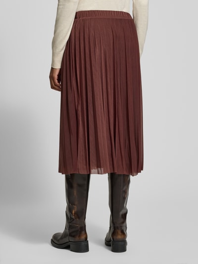 GUIDO MARIA KRETSCHMER WOMAN Plooirok met elastische band, model 'Astrid' Bordeaux - 5