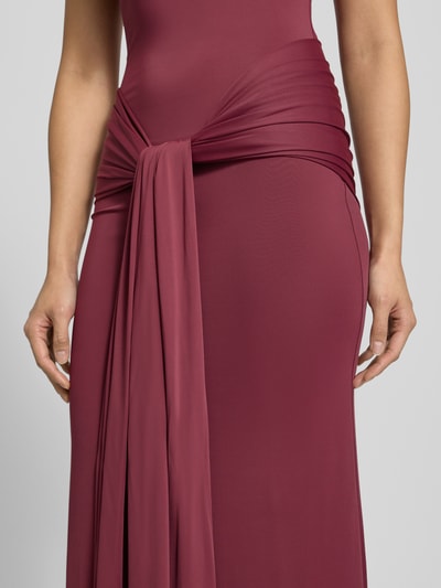 Bardot Slim Fit Abendkleid mit Rollkragen Modell 'Isadora' Bordeaux 3