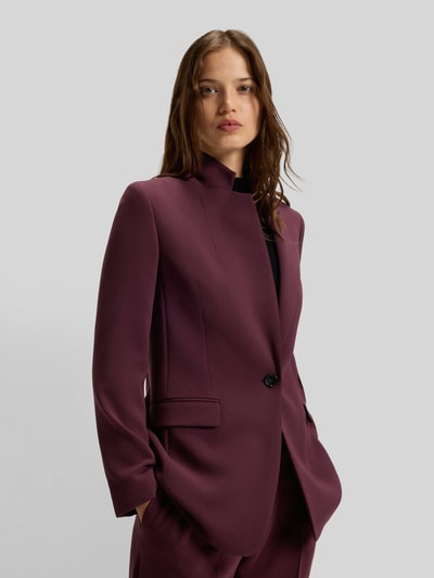 BOSS Regular Fit Blazer mit Reverskragen Bordeaux 4