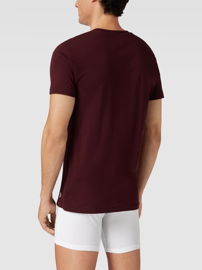 Polo Ralph Lauren Underwear T-Shirt mit Logo-Stitching im 3er-Pack Bordeaux 4