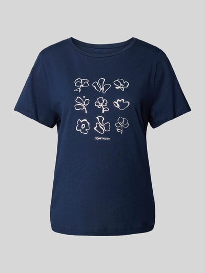 Tom Tailor T-shirt z okrągłym dekoltem Granatowy 2