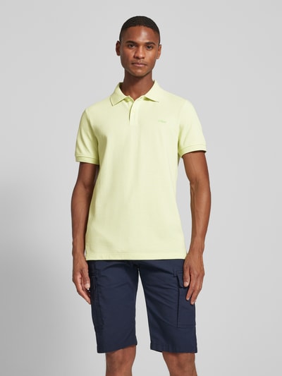 s.Oliver RED LABEL Poloshirt met labelstitching Geel - 4