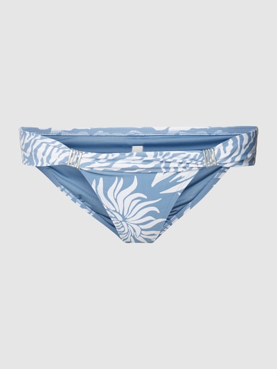 Barts Bikinislip met all-over bloemenmotief, model 'DELTIA' Oceaanblauw - 1