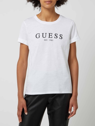 Guess T-Shirt aus Bio-Baumwolle Weiss 4