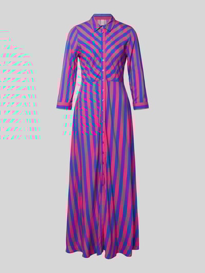 YAS Maxi-jurk met knoopsluiting, model 'SAVANNA' Fuchsia - 2