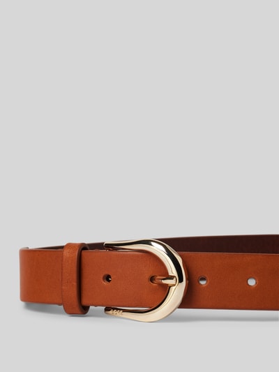 BOSS Riem van runderleer met doornsluiting, model 'Carol' Cognac - 2