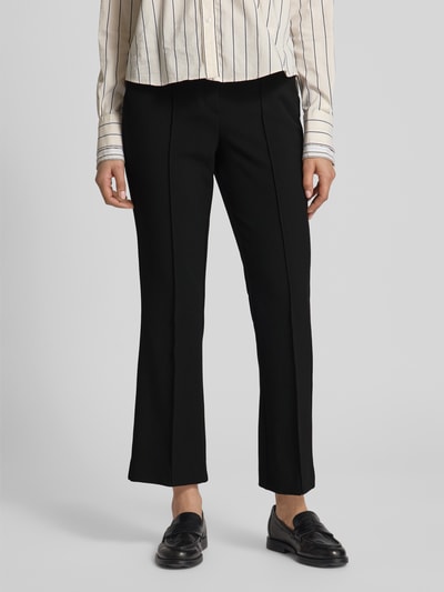 OPUS PANTS Flared stoffen broek met steekzakken, model 'Luane' Zwart - 4