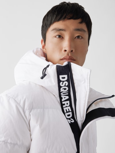 Dsquared2 Daunenjacke mit Kapuze Weiß 3