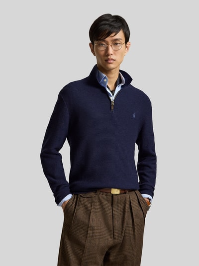 Polo Ralph Lauren Pullover aus Wolle mit Troyerkragen Marine 4