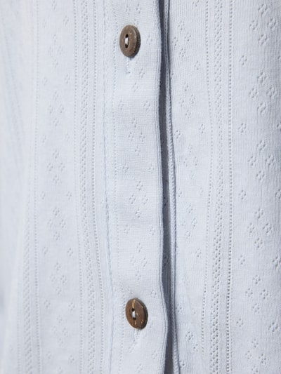 CCDK Copenhagen Pyjamabovendeel met ajourpatroon, model 'Jessica' Lichtblauw - 2