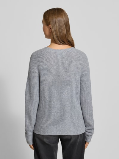 Fynch-Hatton Gebreide pullover van puur kasjmier met ronde hals Lichtgrijs gemêleerd - 5