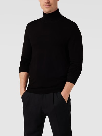 MCNEAL Longsleeve mit geripptem Rollkragen Black 4