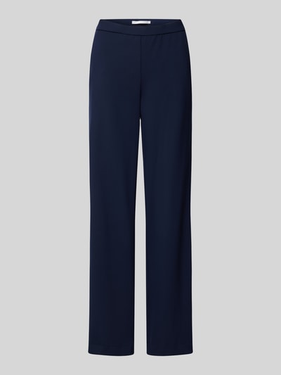 Raffaello Rossi Regular fit stoffen broek met elastische band, model 'PALINA' Marineblauw - 2