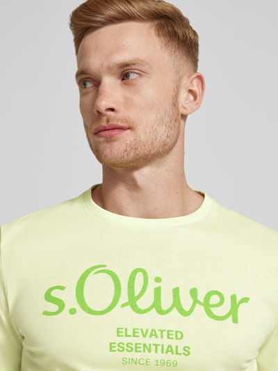 s.Oliver RED LABEL T-Shirt mit Rundhalsausschnitt Gelb 3