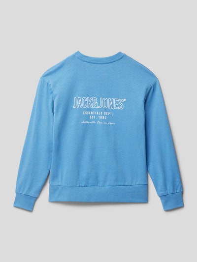 Jack & Jones Sweatshirt met labelprint Lichtblauw - 3