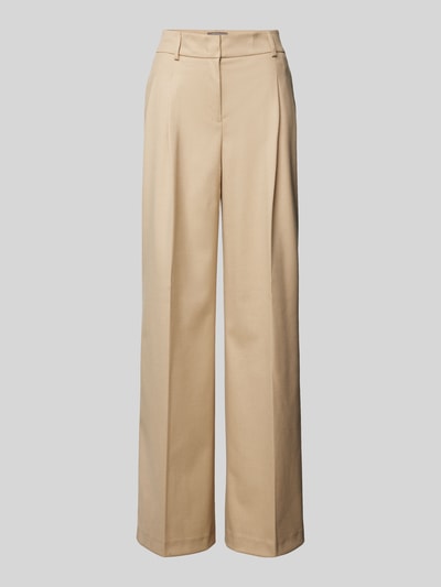 Christian Berg Woman Selection Baggy fit stoffen broek met persplooien Camel - 2