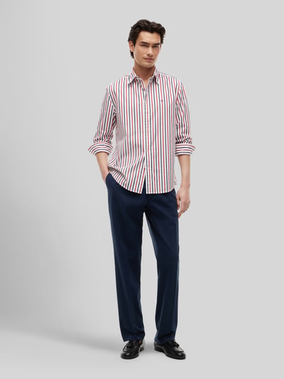 Tommy Hilfiger Regular Fit Freizeithemd aus reiner Baumwolle Rot 1