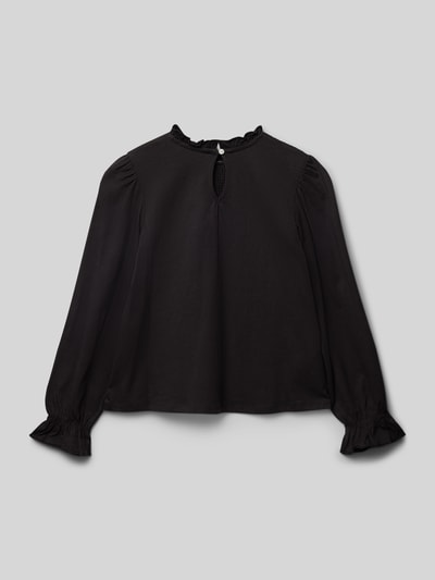 Mango Longsleeve mit Smok-Details Modell 'mixi' Black 3