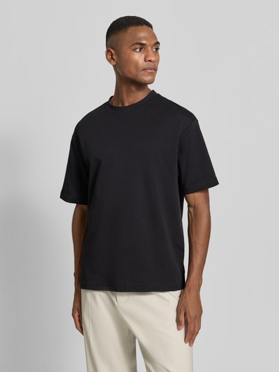 SELECTED HOMME Loose Fit T-Shirt aus Baumwoll-Mix im 3er-Set Modell 'LOOSEOSCAR' Black 4