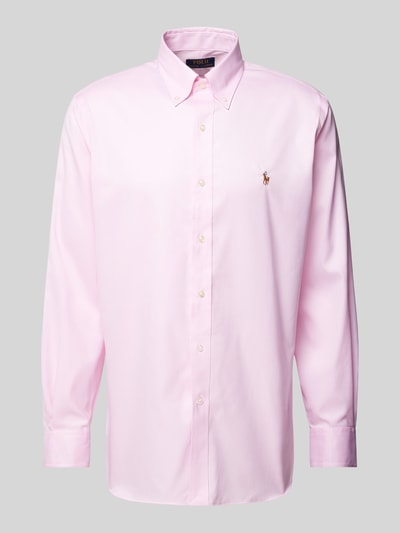 Polo Ralph Lauren Custom Fit Business-Hemd mit Button-Down-Kragen Rose 2