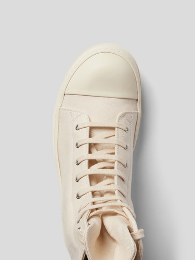 Rick Owens High-Top-Sneaker mit Motiv-Stitching Weiss 4