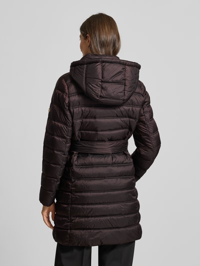 MICHAEL Michael Kors Steppmantel mit Taillenband Modell 'Longline' Schoko 5