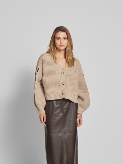 Nanushka Oversized Cardigan mit Kaschmir-Anteil Sand 4